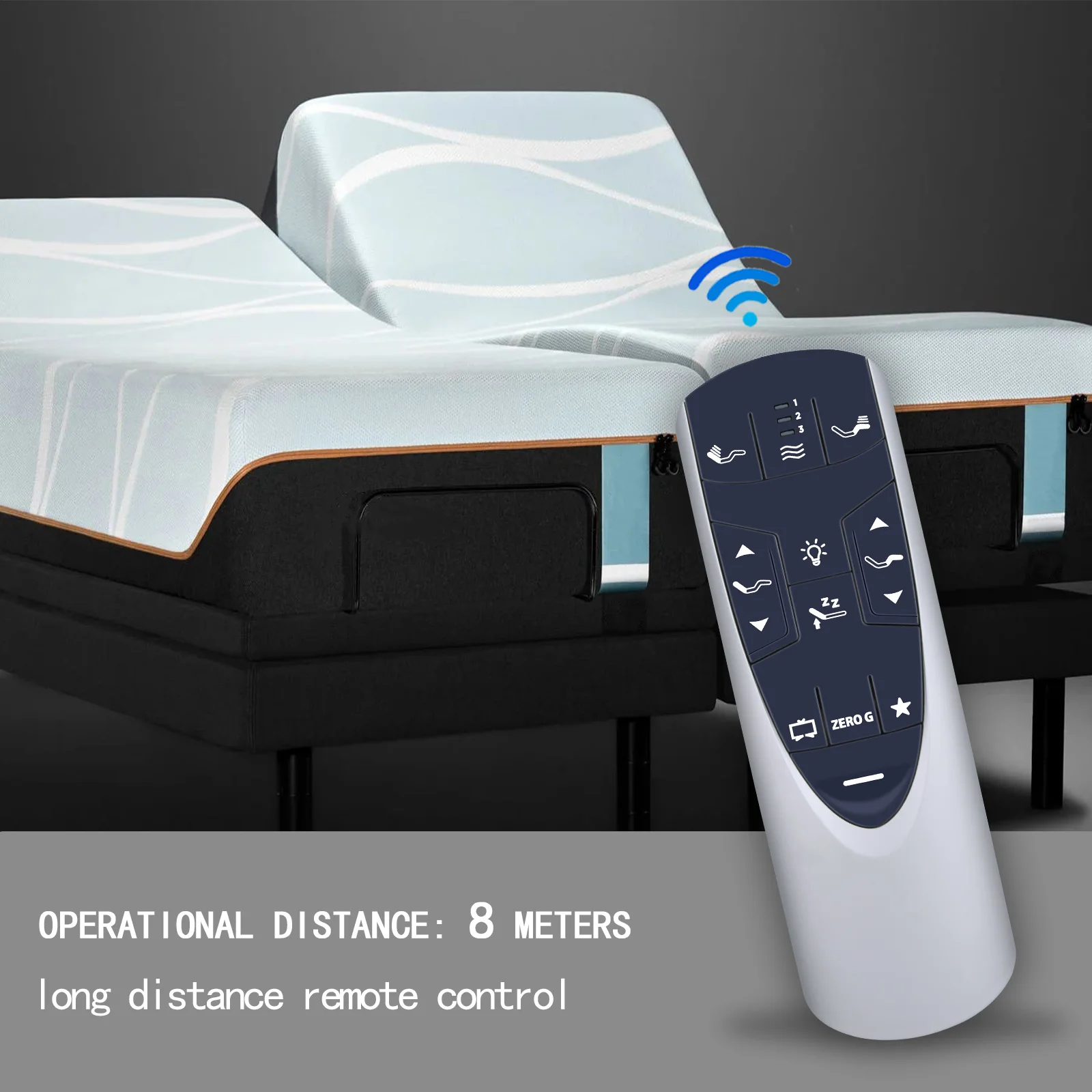 جهاز تحكم عن بعد جديد لقاعدة سرير Tempur Ergo/Extend القابلة للتعديل JLDK.33.01.36 RF502A