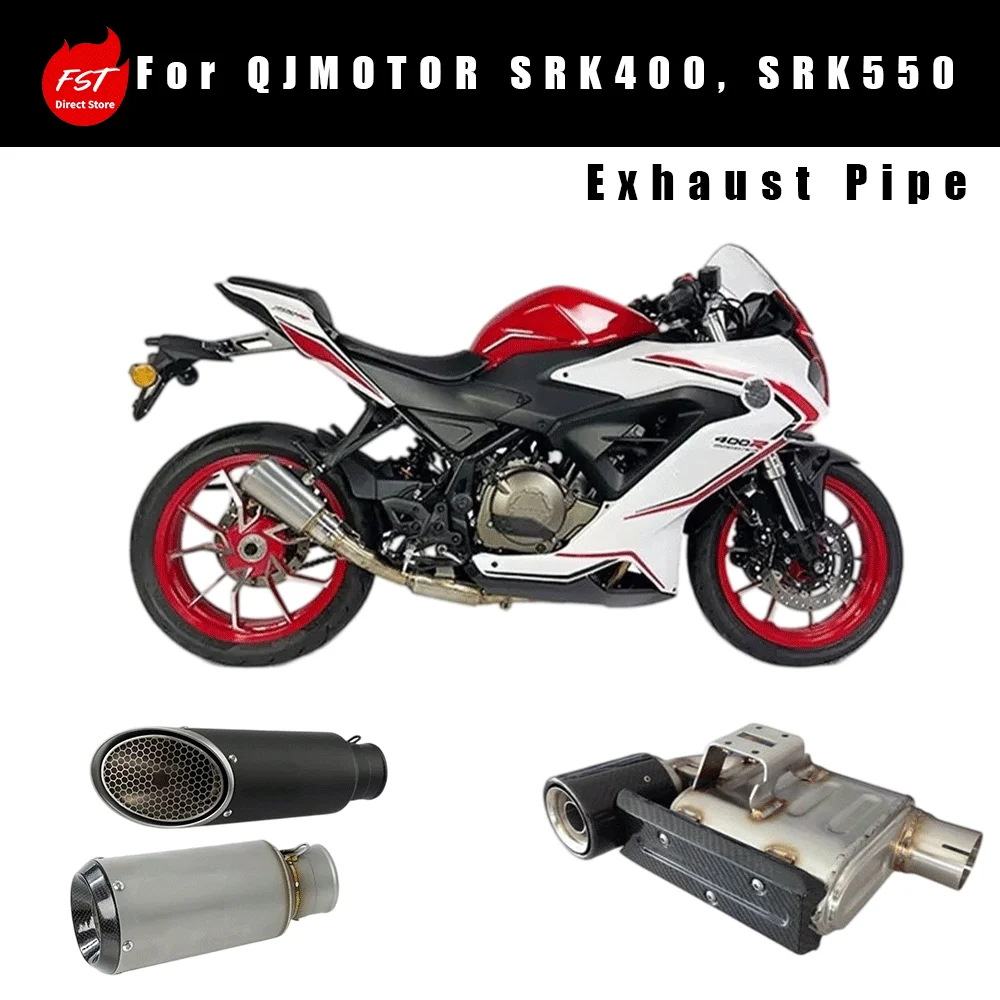 Full Section Modified Exhaust Parts for QJMOTOR SRK400 / SRK550