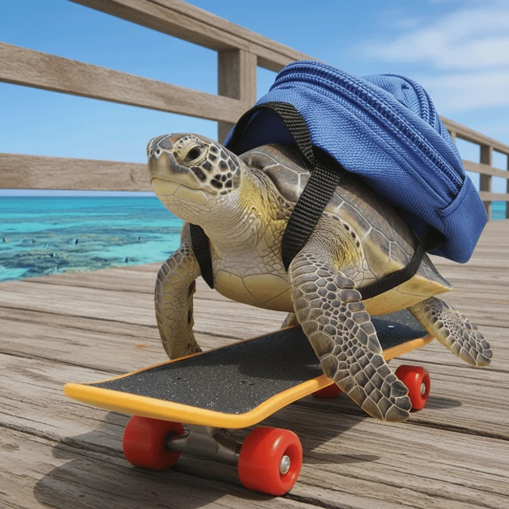 

Anti-crack Pet Skateboard Set Plastic Backpack Parrot Skateboard Rotary Wheel Bird Training for Hamster Bird Lirzar Turtle