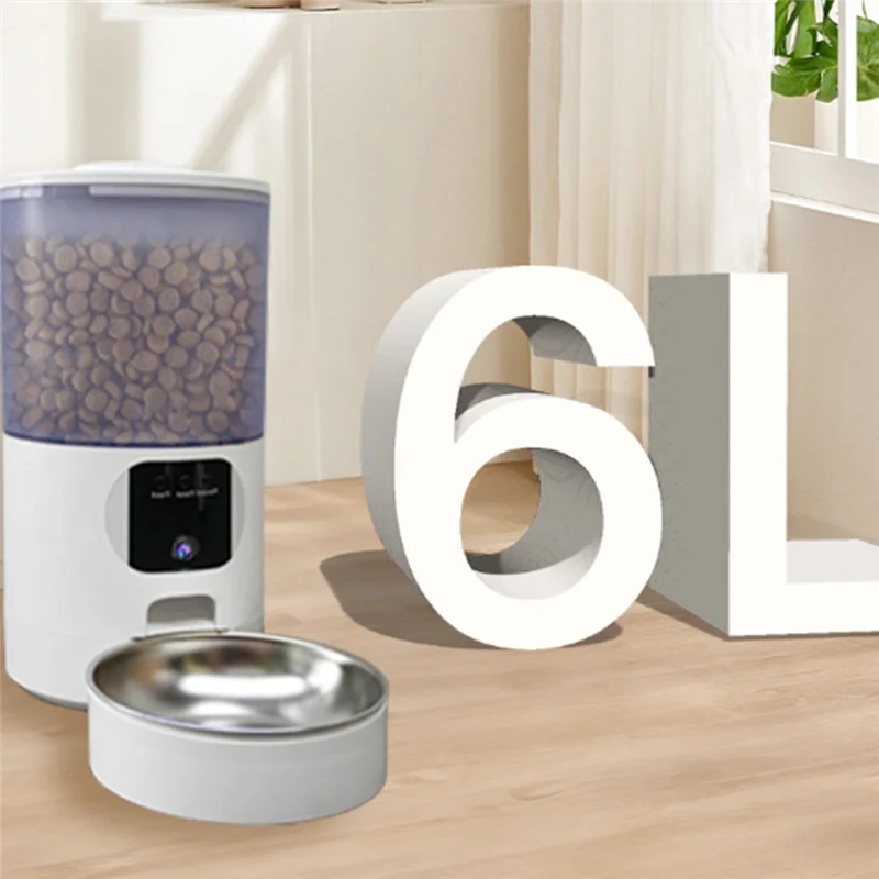 

ABMH-Pet-Focused 6L Automatic Feeder With Wide 140° Angle & Easy Clean Detachable Construction US Plug