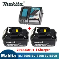 Makita Battery 18v 6.0Ah for makita BL1860 BL1850B BL1850 BL1840 BL1830 battery & charger 18v Replacement Power Tool Batteries.