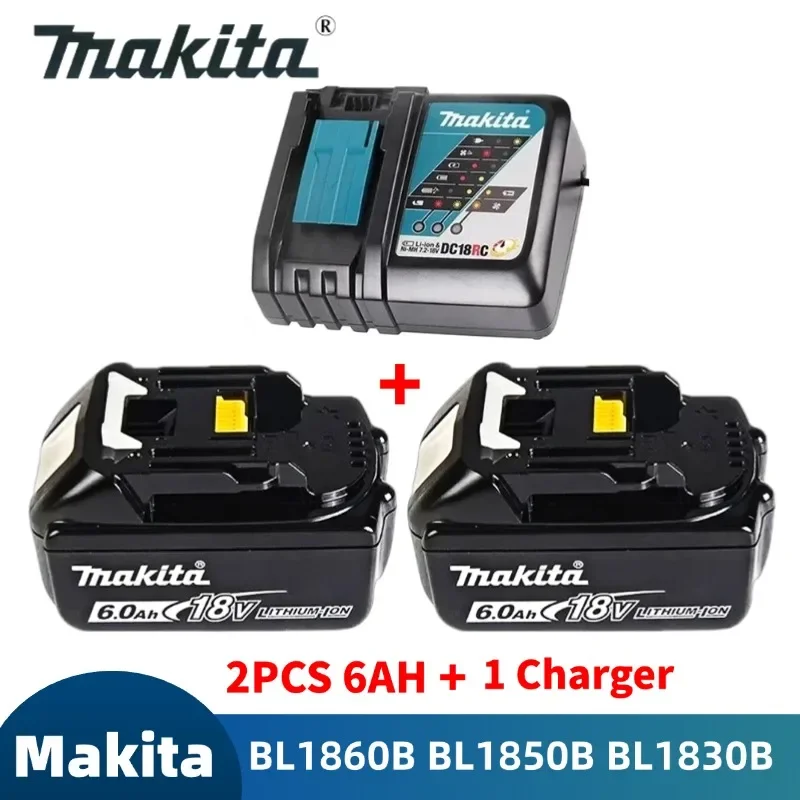 Makita Battery 18v 6.0Ah for makita BL1860 BL1850B BL1850 BL1840 BL1830 battery & charger 18v Replacement Power Tool Batteries.