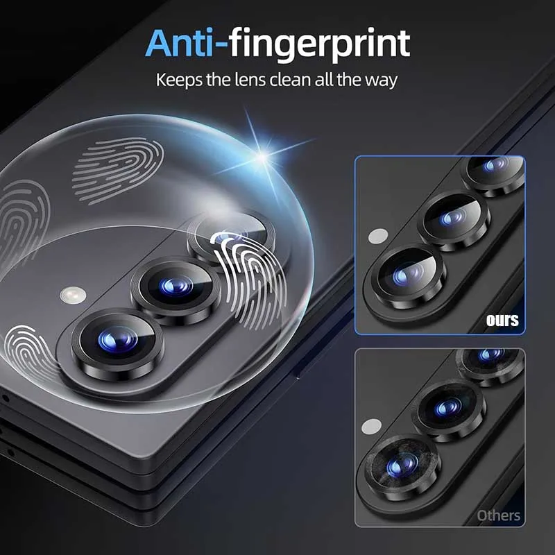 Metal Ring Camera Protectors For Samsung Z Fold 8 Lens Glass Caps Lens Protective Film For Samsung Galaxy Z Fold8 Ultra