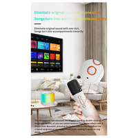 A43I! RGB Colorful LED Light Bluetooth 5.3 PA Speaker Wireless Dual Microphones KTV System 3D HIFI Stereo Surround