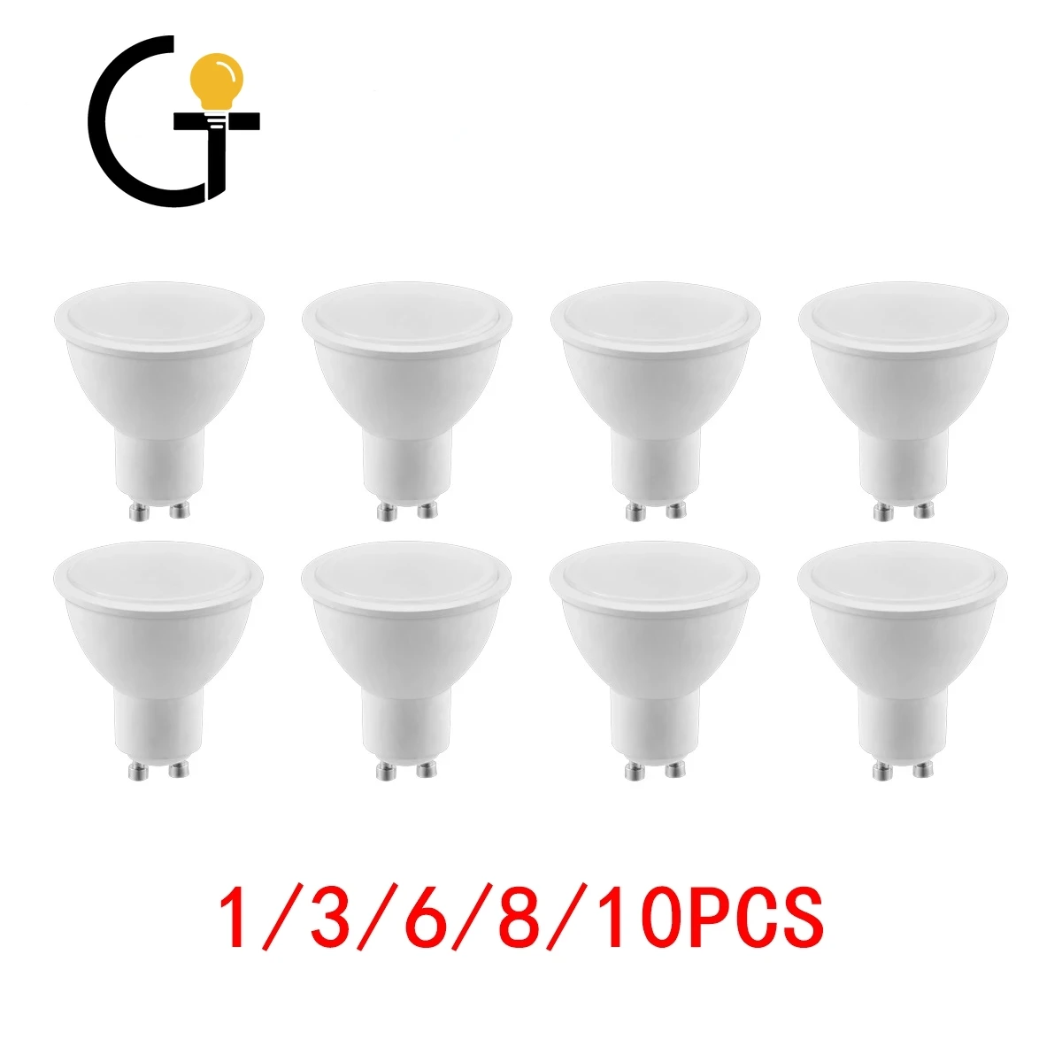 

1-10PCS LED Spotlight GU10 Warm Cold Day light AC220V 3W 5W 6W 7W 8W 120° LED Light Lamp For Home Decoration ce EMC LVD ROHS