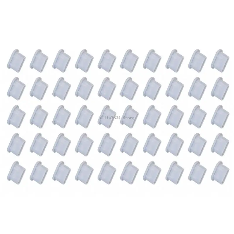 50pcs type C chống bụi nắp silicon usb c phích cắm bụi che phủ bụi cho điện thoại động