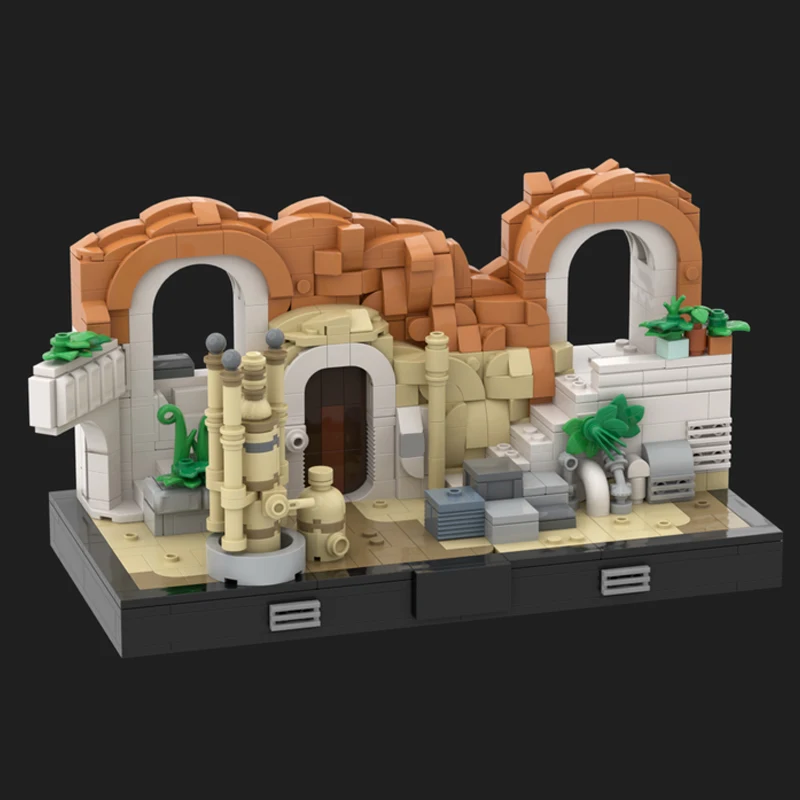 885pcs MOC Lars Family Homestead an Episode IV Diorama Star Battle Building Blocks Educational Christmas toy Gift Assemble