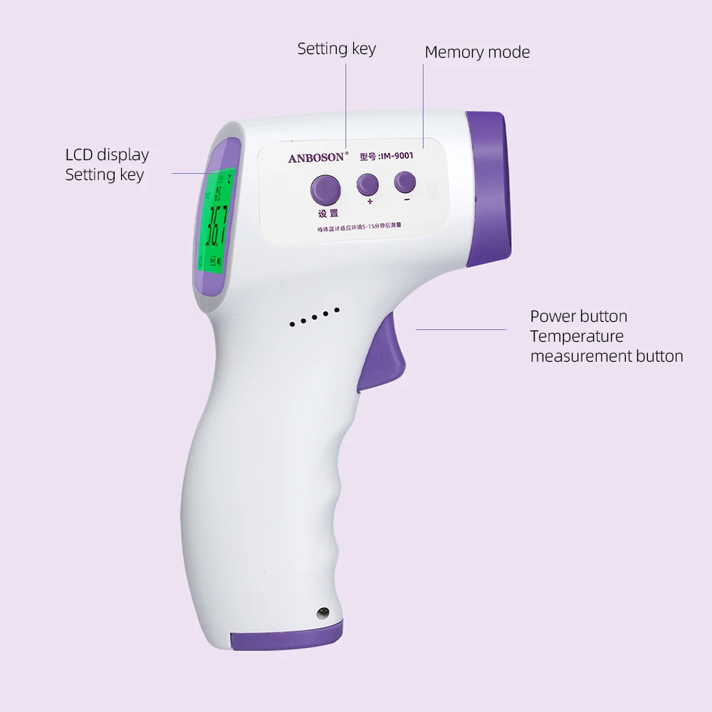 No-Touch Thermometer for Adults and Kids Digital Accurate Thermometer with Fever Alarm Health Care Thermometer