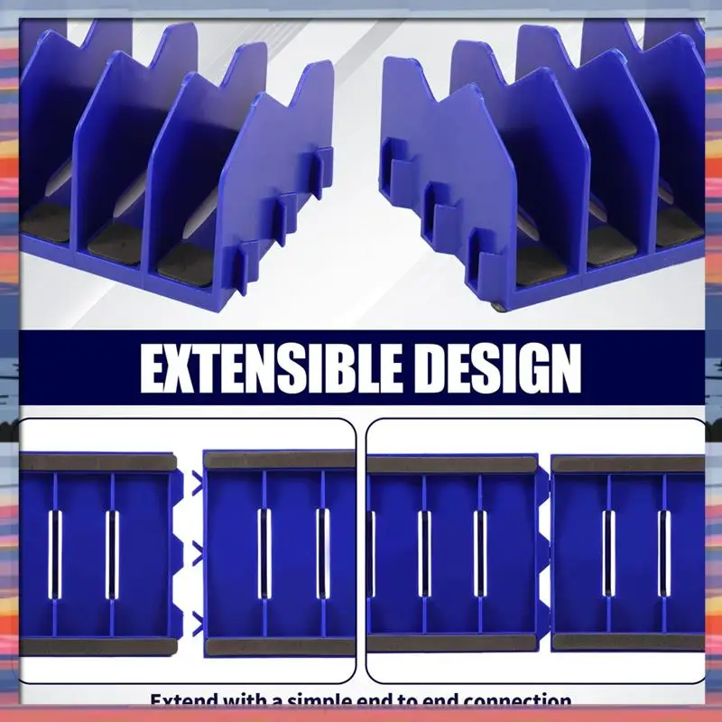 

AFBC Tool Box Organizer, 10 Slots Plier Organizer Rack With Nonslip Rubber Base, Extendable Plier Holder And Cutter Shelves