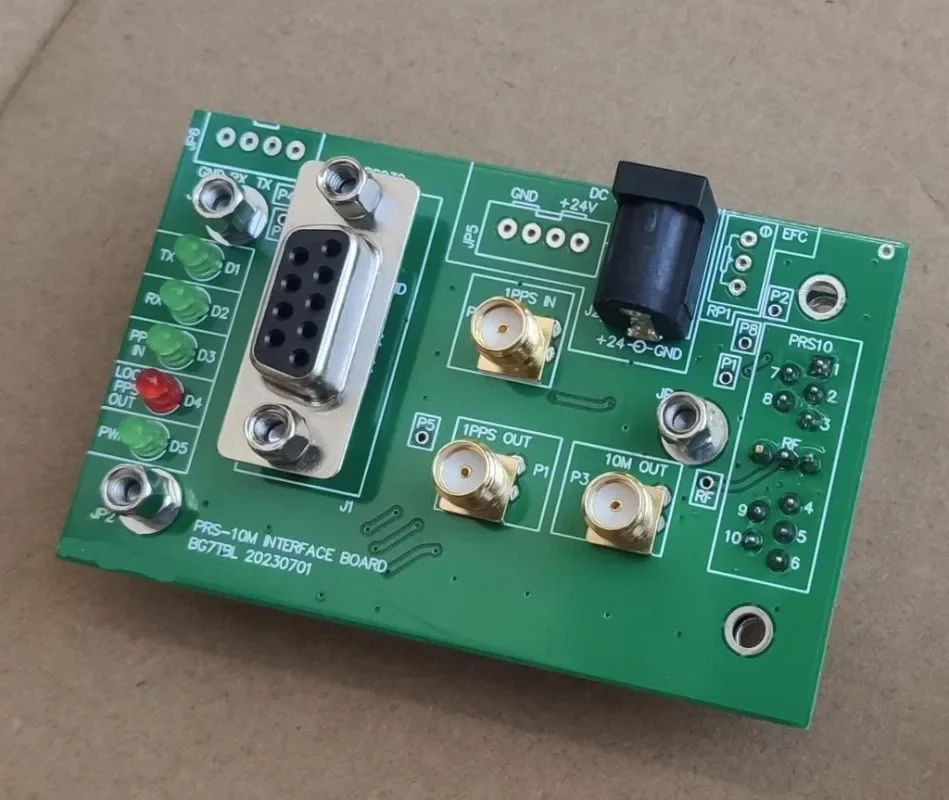 PRS-10M Rubidium Clock Interface Board PCBA SMA Connector 1PPS Input and Output