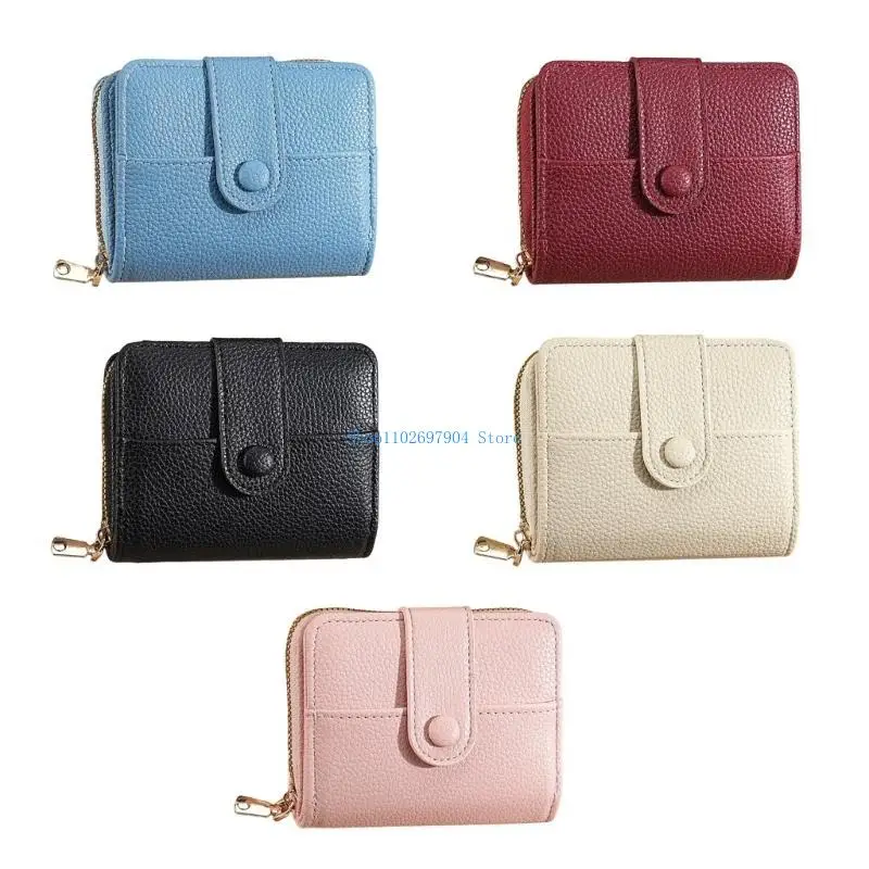 N7YF Dung Tích Lớn Ví Cho Nữ Cô Gái Tiền, Ví Thời Trang Đồng Xu Túi Đựng Thẻ Da PU Ví Thay Đổi Ví