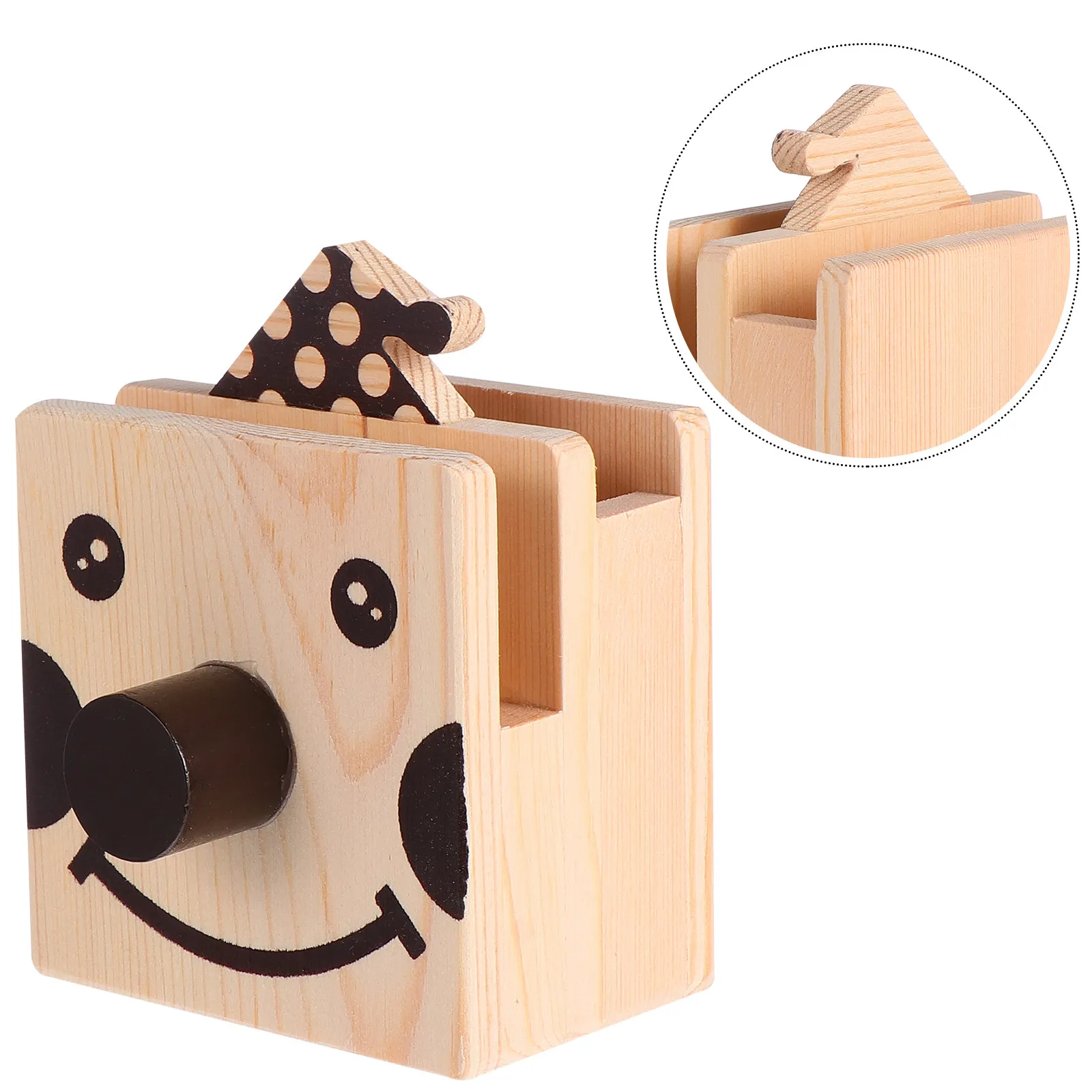 

Wooden Eyeglass Holder Pencil Holder Clown Design Desk Organizer Multifunctional Stationery Organizer Gift for Teachers Office