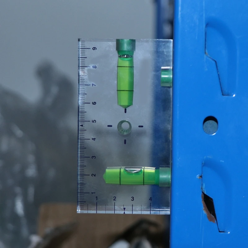 High Transparent Magnetic Level Bubble Mini Spirit Level with Three Strong Magnets Fitting for Construction Household