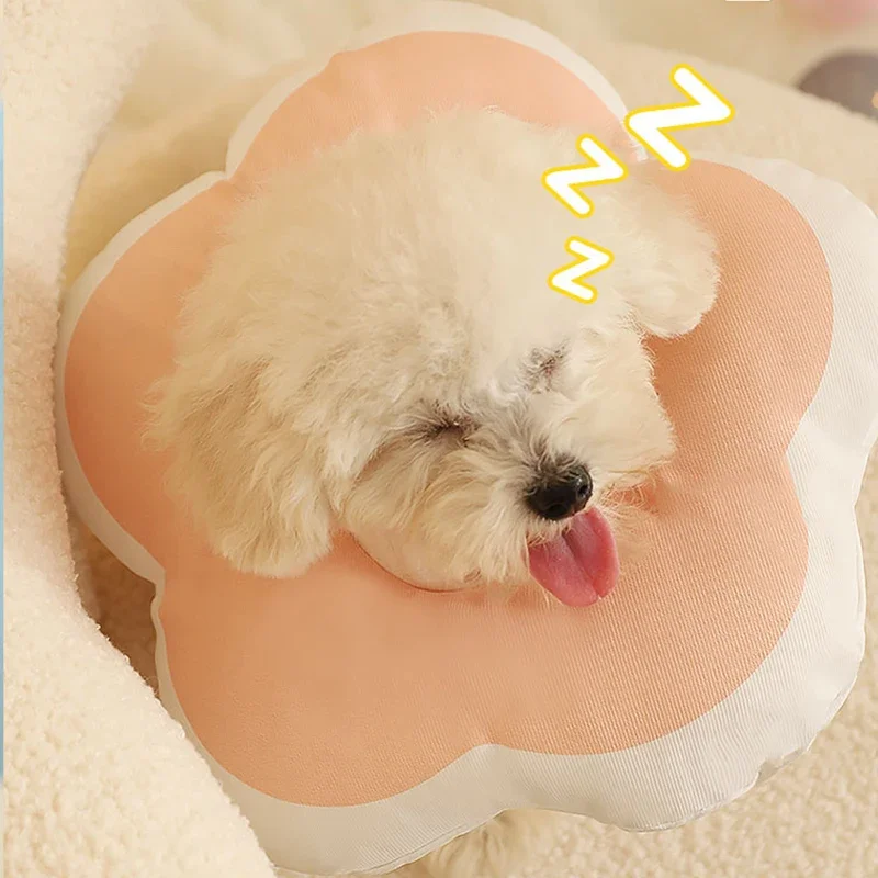 해바라기 엘리자베스 조절 가능 고양이 칼라, 핥기 방지 머리 커버, 애완 동물 건강 회복, 강아지 보호, 논스틱