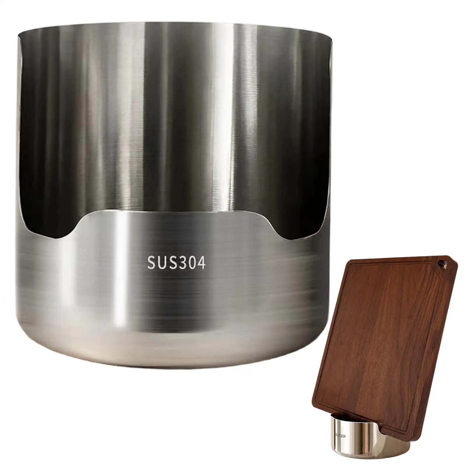 Pot Lid Rack Stainless Steel Upright Food Grade Anti-Tip Storage Kitchen Utensil Holder Spoon Rest For Cutting Board Cooking