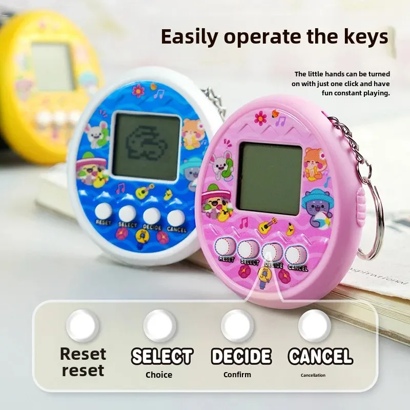 Gioco elettronico per animali domestici per bambini Tamagotchi Console di gioco portatile Giocattolo Nostalgia classica Giocattolo per macchina da gioco per l'alimentazione degli animali domestici digitale virtuale