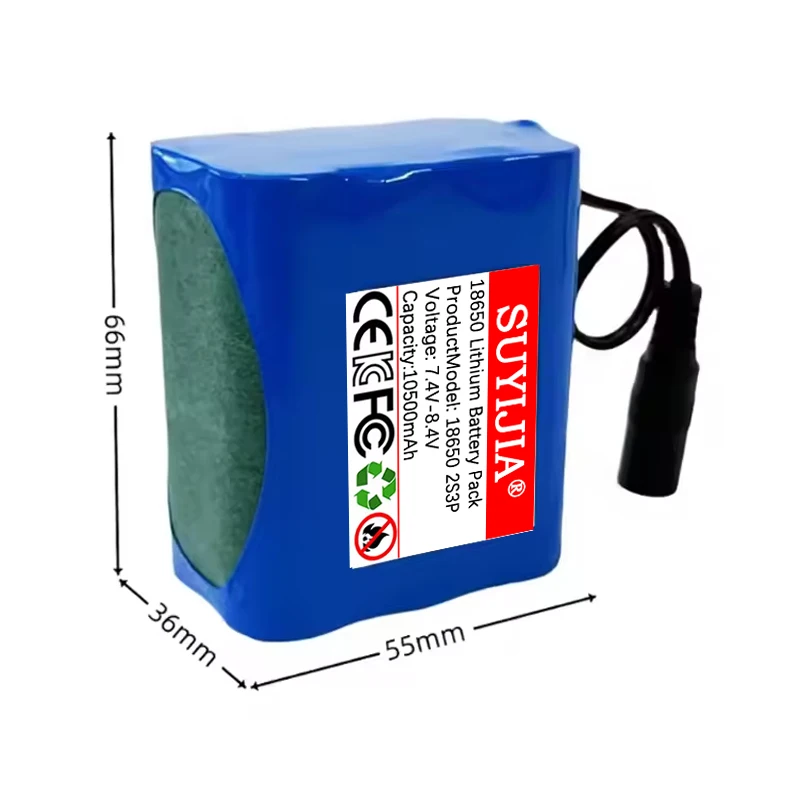 18650 بطارية حزمة 2S3P 10500mah بطارية ليثيوم ل 7.4 فولت 8.4 فولت أضواء الصيد قوارب التحكم عن بعد مصباح ليد سمّاعات بلوتوث #2