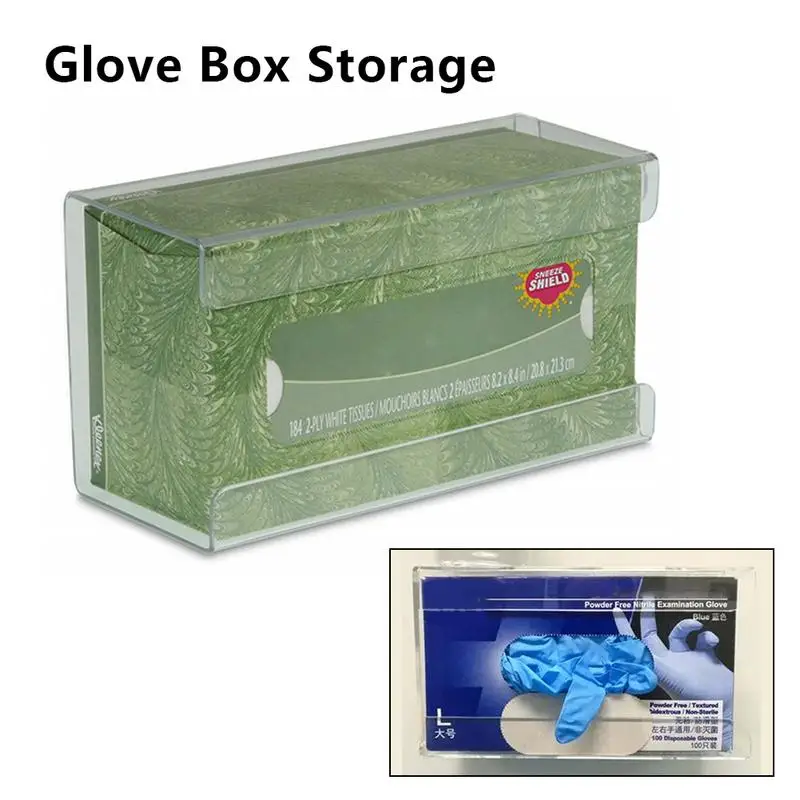 Glove Box Storage Labor Insurance Gloves Display Box Medical Tissue Box Acrylic Glove Dispenser Wall Mountable Tissue Box Holder