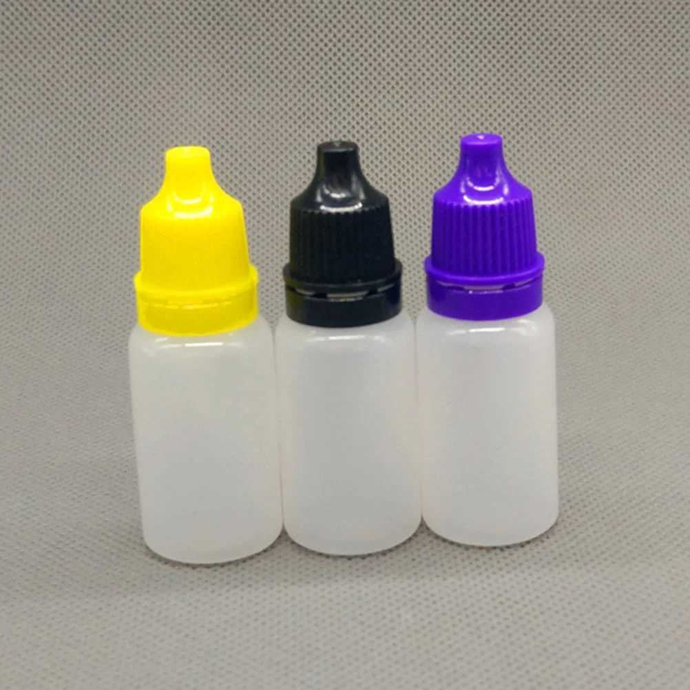 8pcs 20ml Empty Plastic Squeezable Dropper Bottles Eye Liquid Dropper Dropping Bottles (Random Color)
