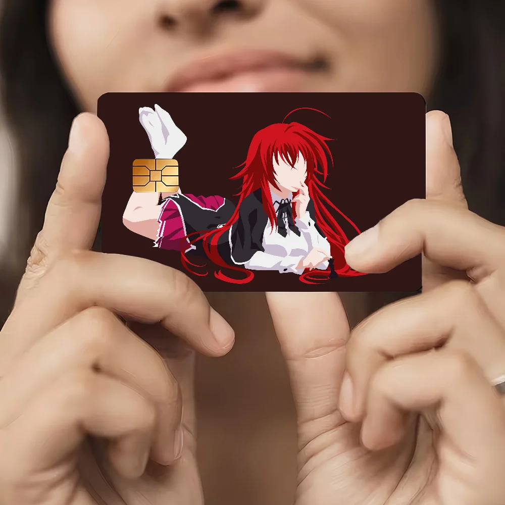 High School DxD Anime Front Cover Film Sticker Skin For Credit Debit Card Small Large Chip