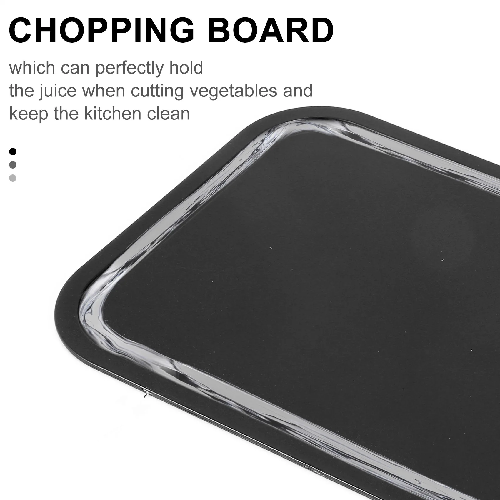 AS94-Plastic Chopping Block Meat Vegetable Cutting Board Non-Slip Anti Overflow With Hang Hole Chopping Board