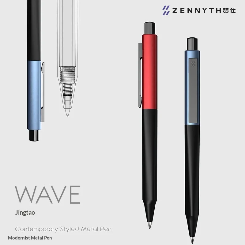 

Zennyth Metal Press Gel Pen Stationery Student 0.5mm Black Ballpoint Pen Business Signature Pen Triangle Pen Grip Fluent Writing
