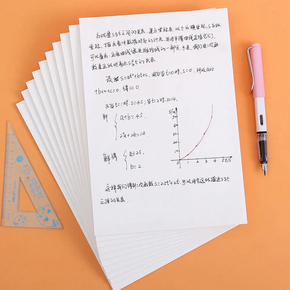 

4Pcs Calculation Notebooks B5 Blank Draft Paper Students Scratch Paper Memo Pads Writing Notebooks Eye Protection Scratch Pads