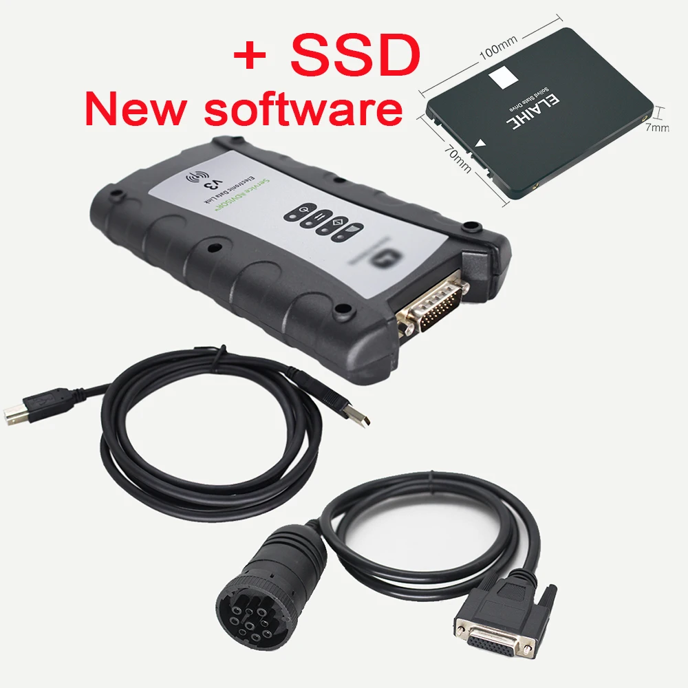 V5.3 Electronic Data Link EDL V3 Diagnostic Adapter Service EDL v3 Advisor construction Agricultrue Diagnotic Tool