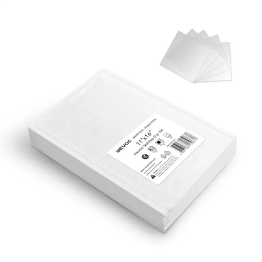 

[2024 Q4] 11 x 16 Vacuum Sealer Bags 100 CountIdeal for Food Storage Sous Vide and Meal Prep Keep Food Fresh and Nutrients Weva