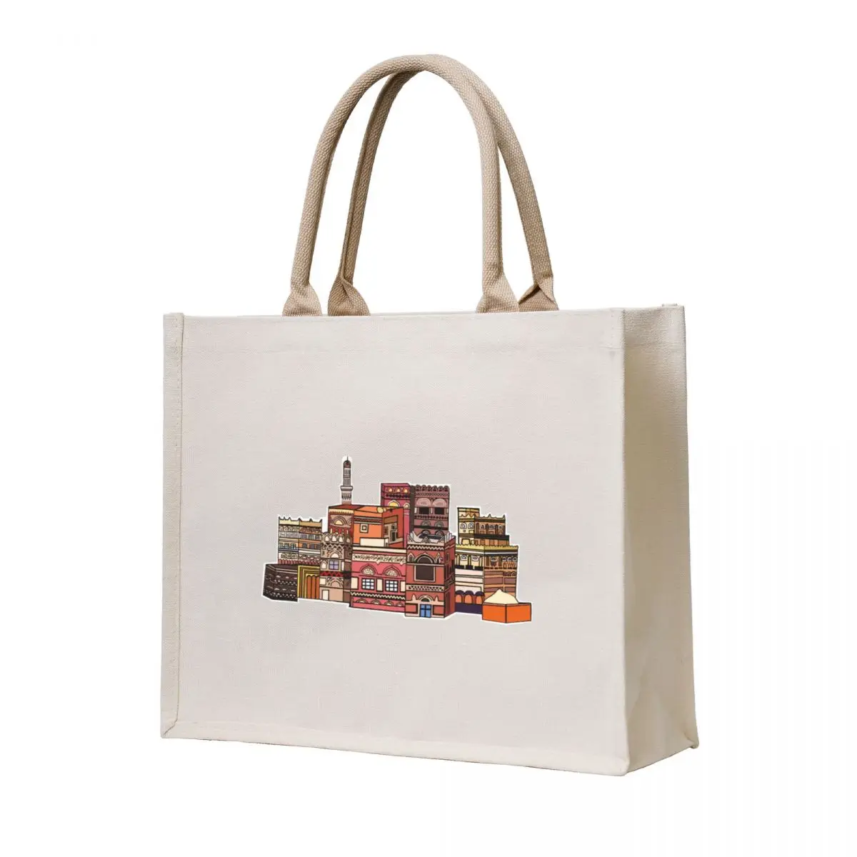 

Old City of Sanaa Tote Bag Lady bag Canvas bag shopper women foldable reusable