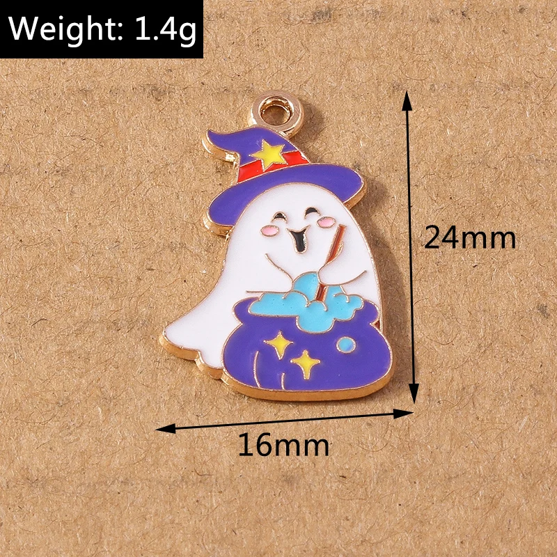 10 teile/los halloween schmetterling schädel bezaubert fledermaus anhänger für schmuck herstellung halskette ohrringe diy halloween geschenk zubehör – Detail 10
