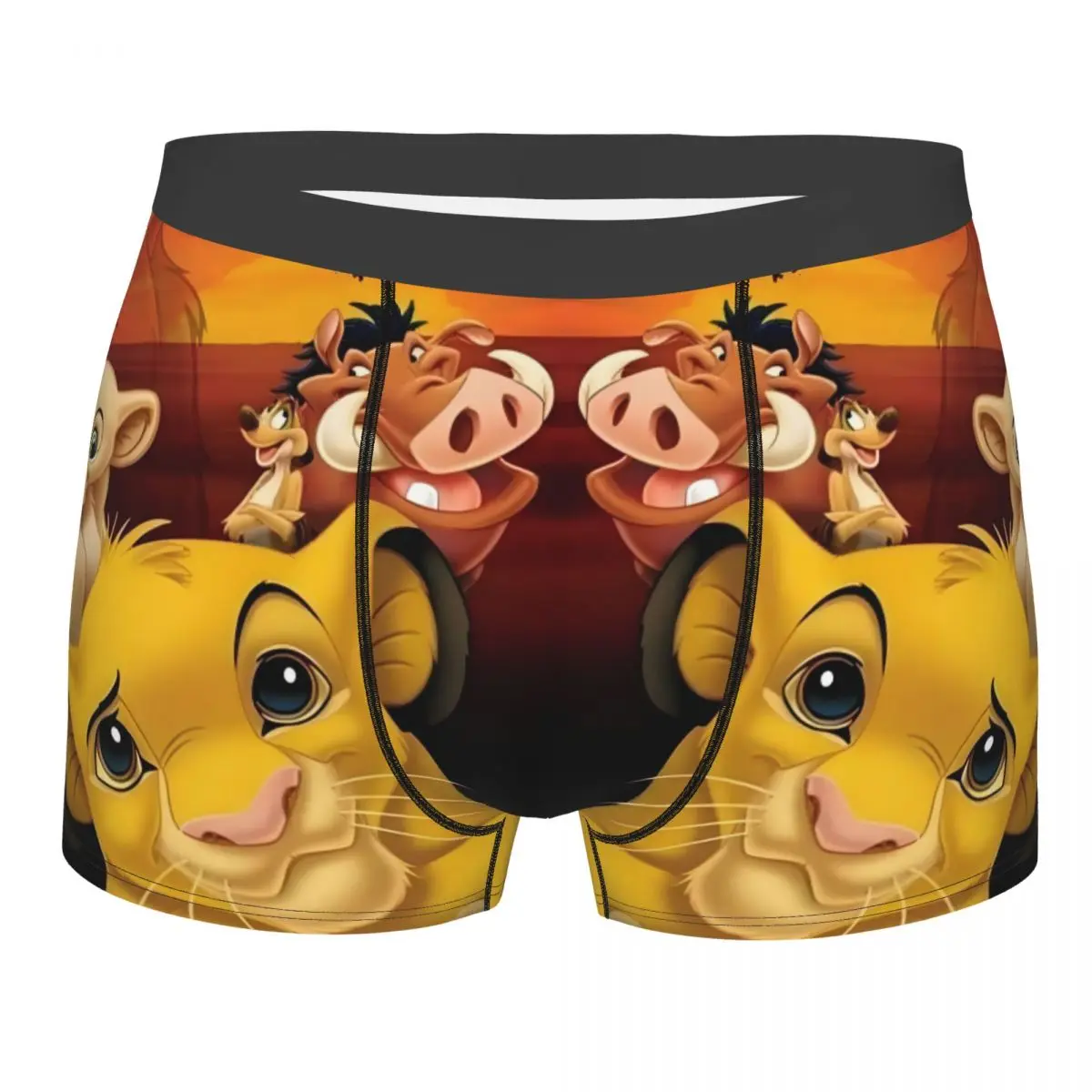 

Customized Cool The Lion King Simba Boxers Shorts Panties Men's Underpants Comfortable Kawaii Hakuna Matata Briefs Underwear