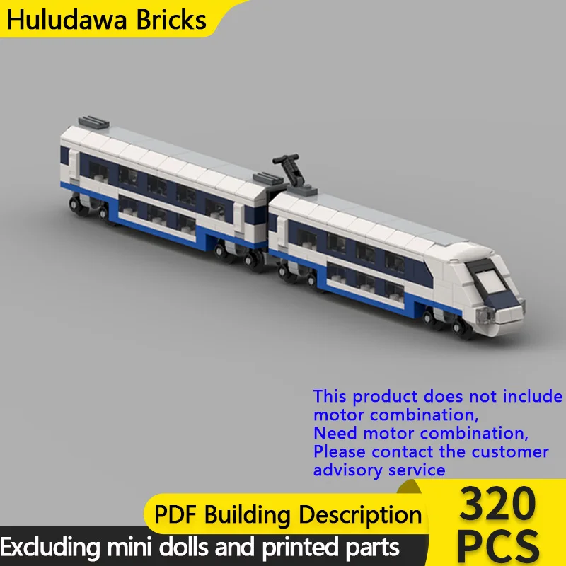 

Модель городской автомобиль MOC, строительные кирпичи, железная дорога, двухэтажный поезд, модульная технология, детские праздничные подарки, сборка игрушек, костюм