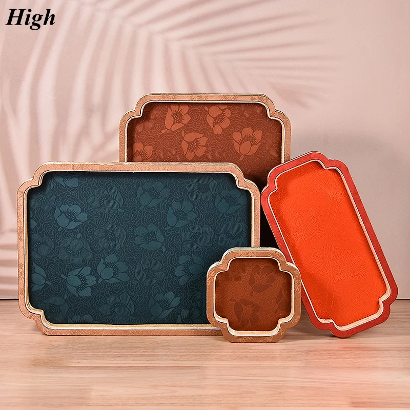 

Chinese Antique Jewelry Tray, Palace Style Display Plate with Organizer Box for Jade & Bracelets