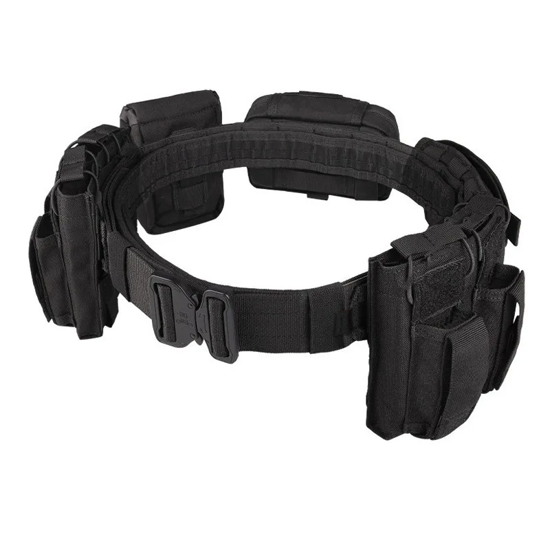 6 in 1 Tactical Waist Bag Tactical Belt with Pouches Hunting Unloading Belt with Pouches Hunting Equipment Wallet Waterproof