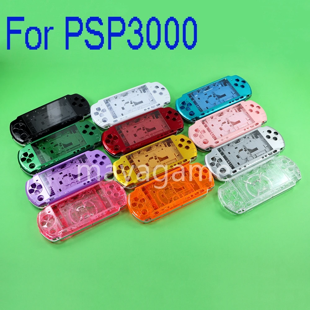 OCGAME Multi Color for  PSP3000 PSP 3000 Game Console replacement full housing shell cover case with buttons kit