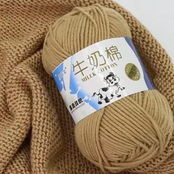50g/Pc Milk cotton yarn for Knitting Hand Knitted Blanket Sweater Scarf Doll Crochet Yarn Amigurumi thread Tuffting gun line 95M