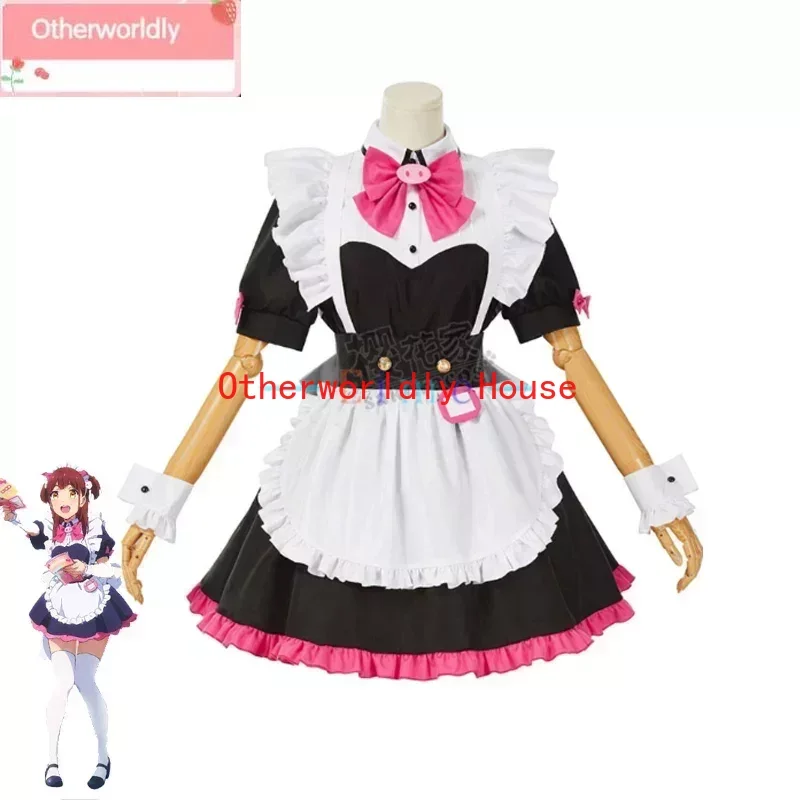 Anime Akiba Maid War Mannen Ranko Cosplay Costume Women Cute Maid Dress Party Clothing Halloween Carnival Uniforms Custom Made