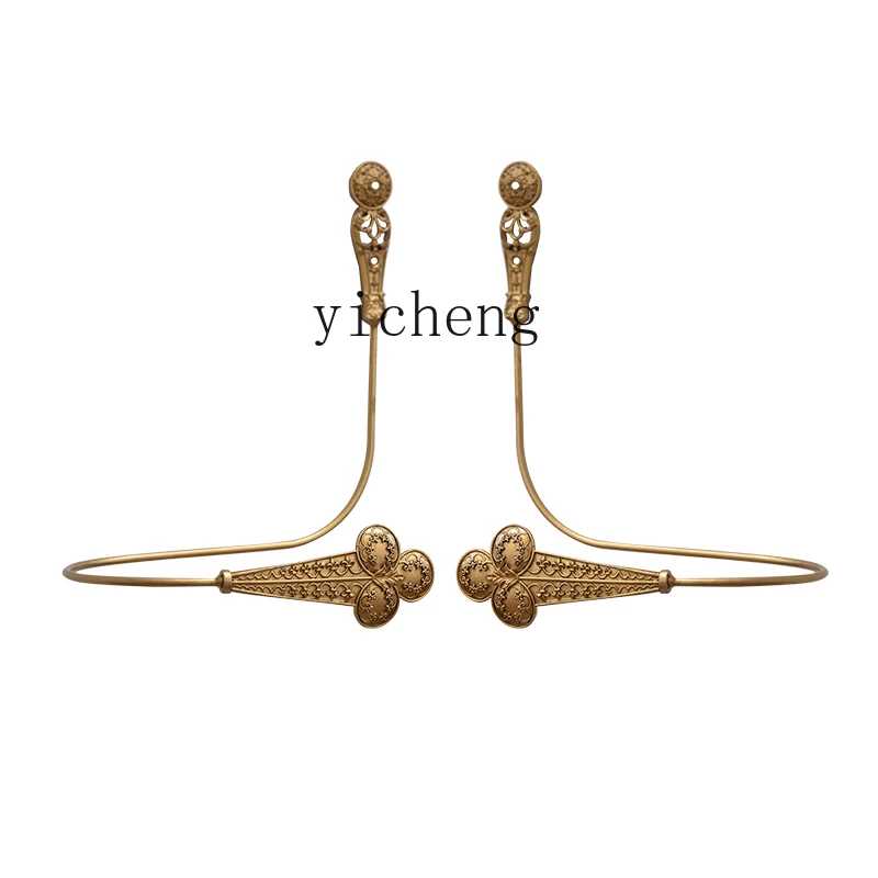 

ZC retro curtain hook gold medieval creative living room bedroom wall decoration hook