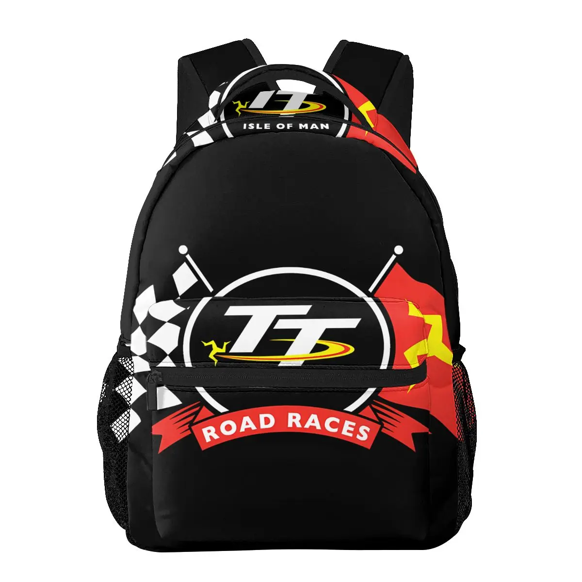 Mochila informal TT Races Unisex, mochila de ordenador de viaje de ocio para estudiantes