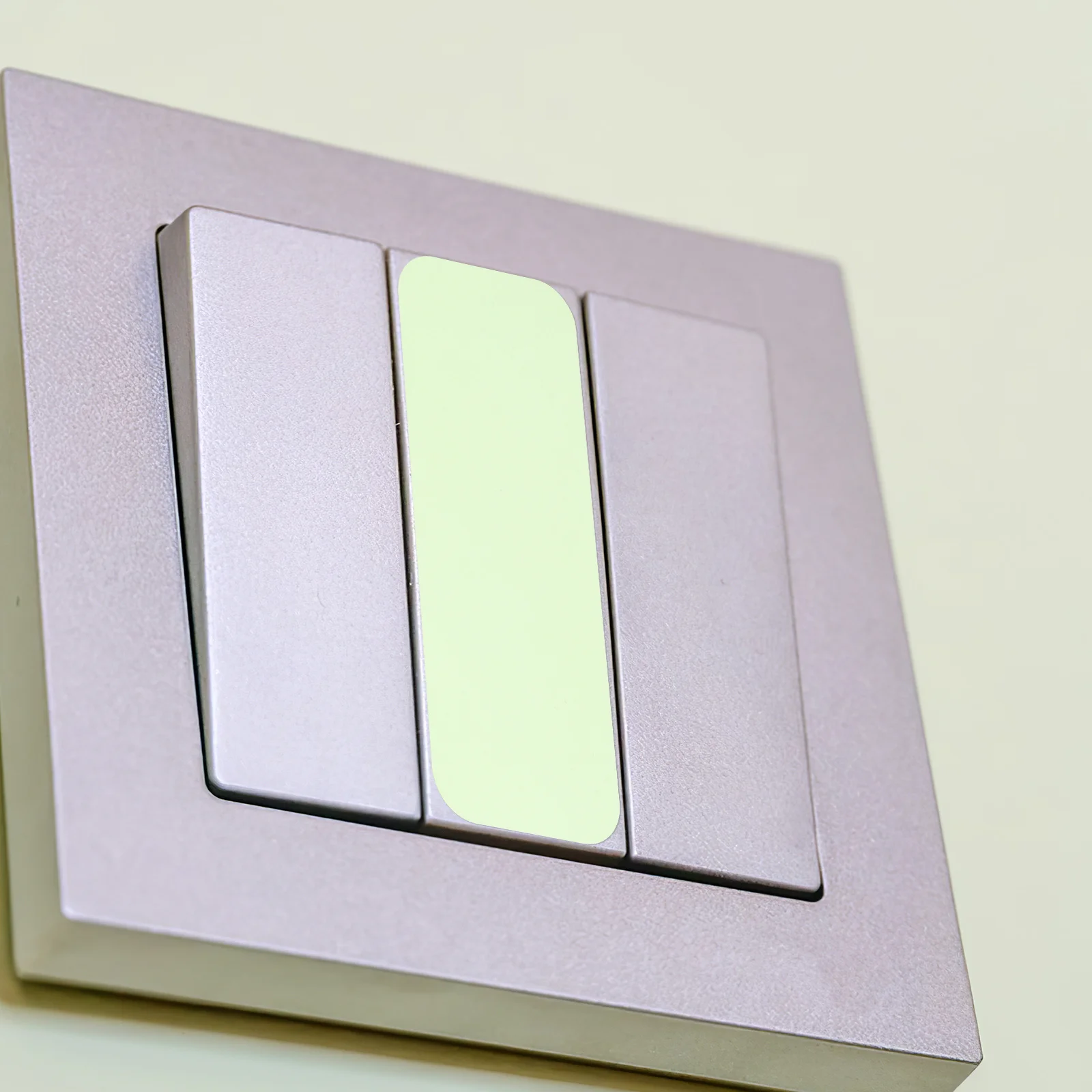 1 Sheet Night Glow Switch Sticker PVC Decorative Luminous Art Decal Easy Apply Remove for Bedroom Bathroom Kitchen Wall Home