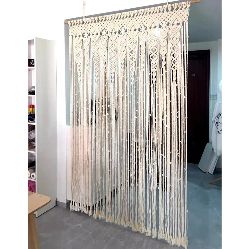 160*280cm Curtain Tapestry Woven Macrame Cotton Door  Wall Hanging Tapestry Boho Decoration Bohemia Wedding Backdrop Tapestry