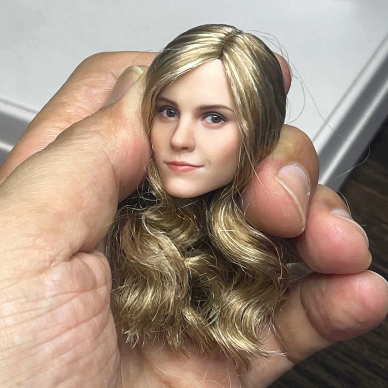 

Z6TOYS ZC012 1/6 Scale Emma Watson Head Sculpt Movable Eyes Head Carving Model Fit 12'' Female Soldier Action Figure Body