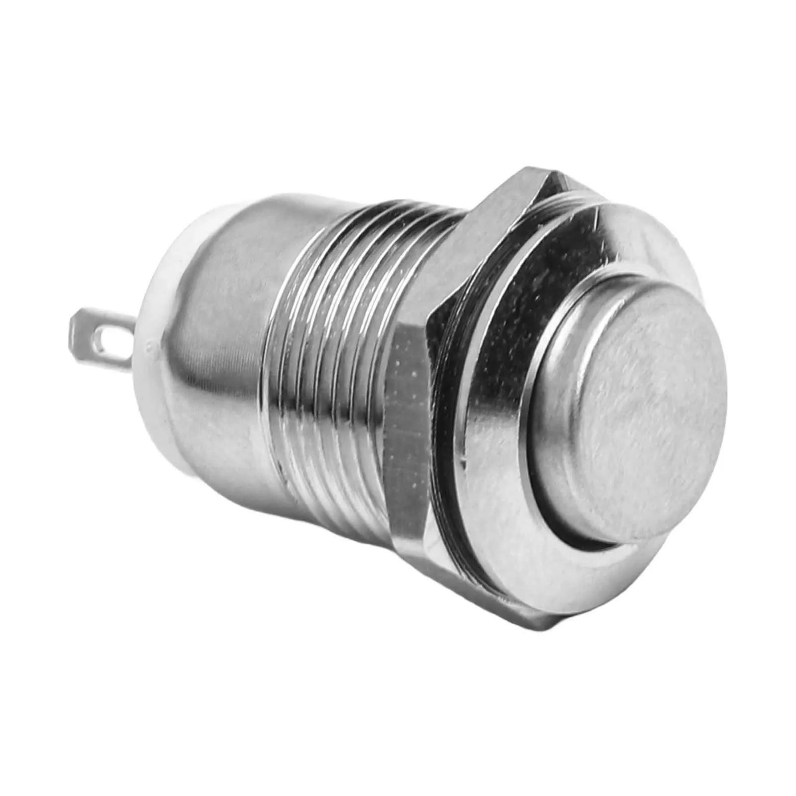 12mm Push Button High Round Switch Stable Performance Versatile Application 10pcs Pack 1NO Normally Open Easy Installation