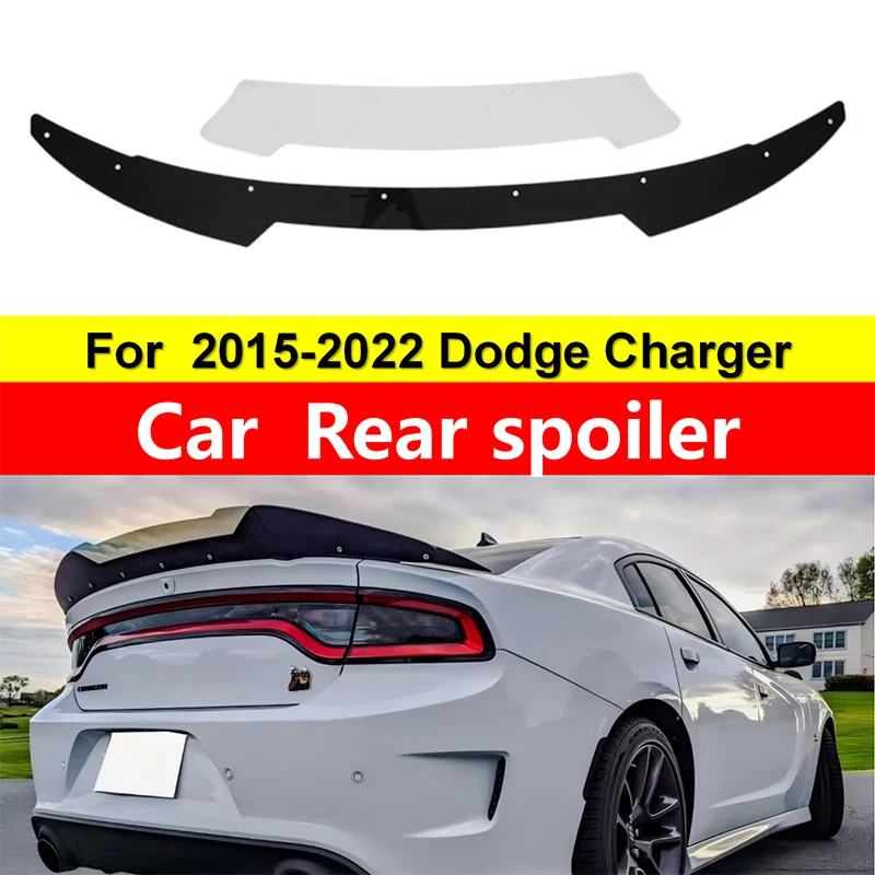 

Задний спойлер для Dodge Charger 2015-2023 SRT Wing Racing, аксессуары для спортивных автомобилей, хвостовой спойлер, обновление производительности