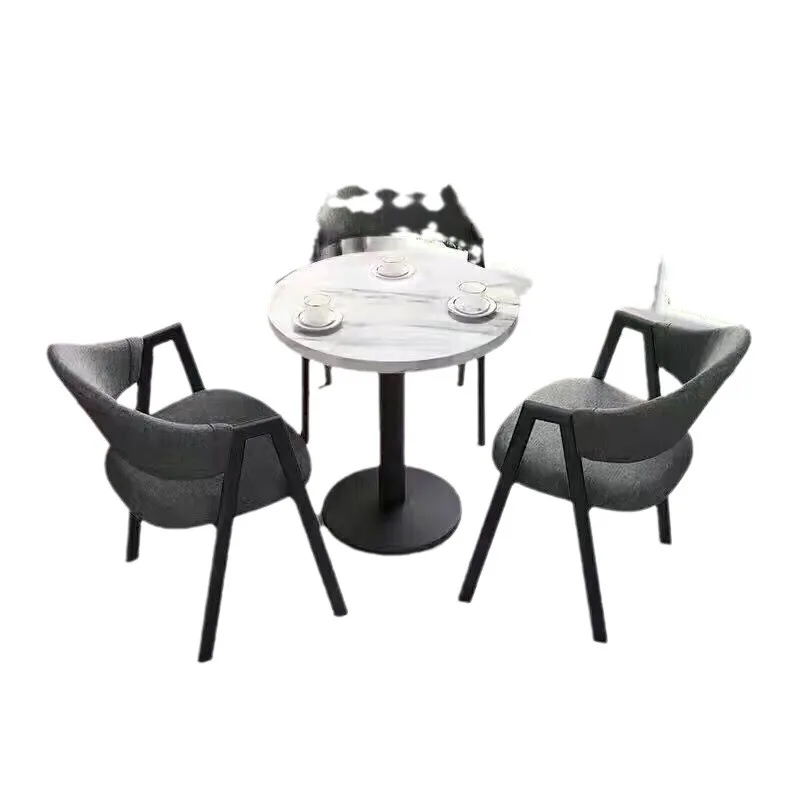 

Nordic simplicity, casual small round table, negotiation table and chair combination, office reception