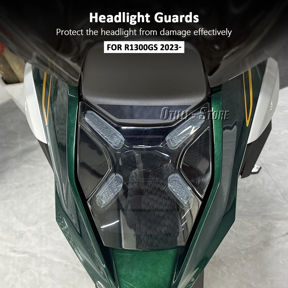 New Motorcycle Headlight Guard Cover Protection Transparent Smoky For BMW R1300GS r1300gs R 1300 GS R1300 GS 2023 2024