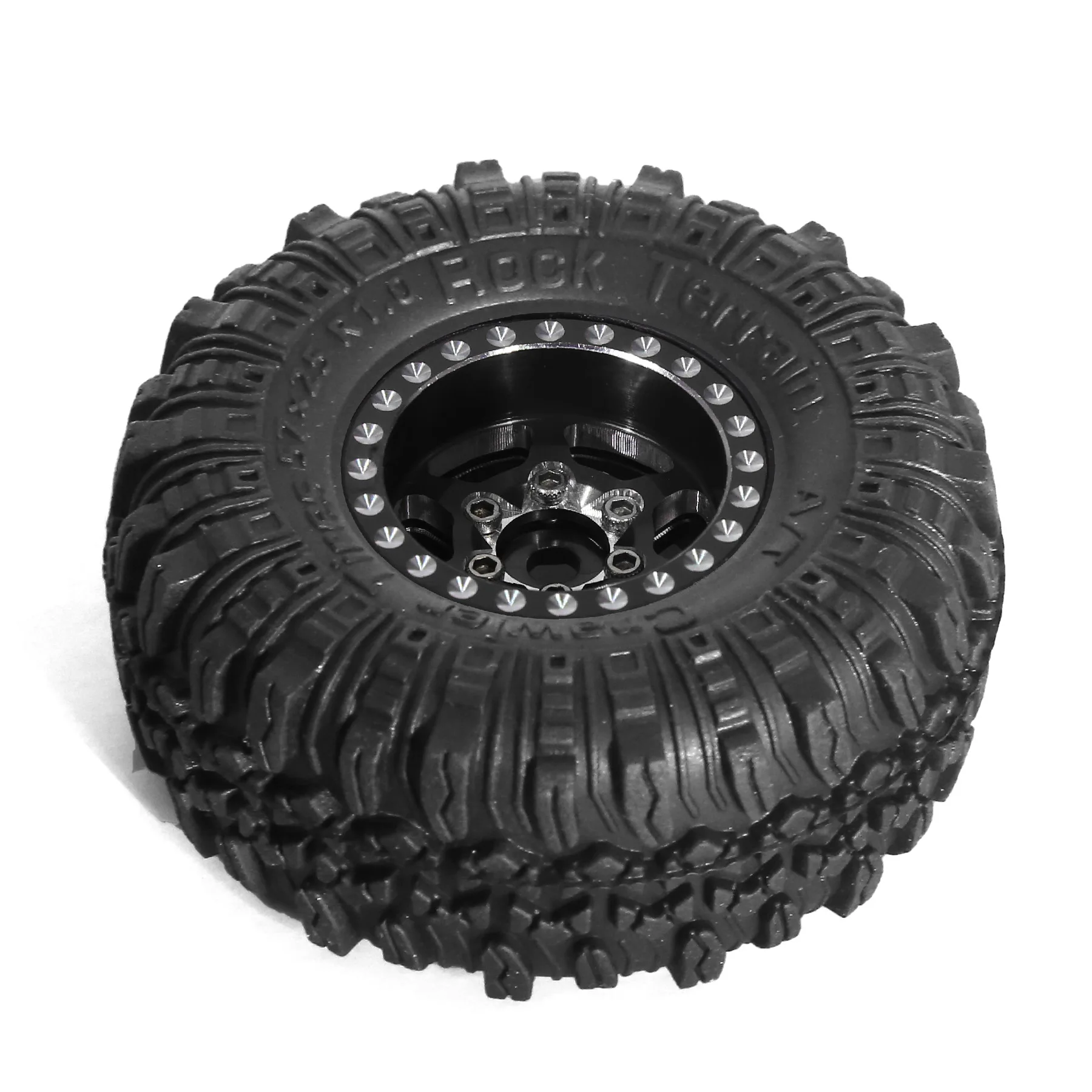 

Комплект резиновых шин и колес 1.0 дюйма для краулеров 1/18 TRX4M SCX24 FMS, 4 шт. улучшенных покрышек с дисками для рок-краулинга