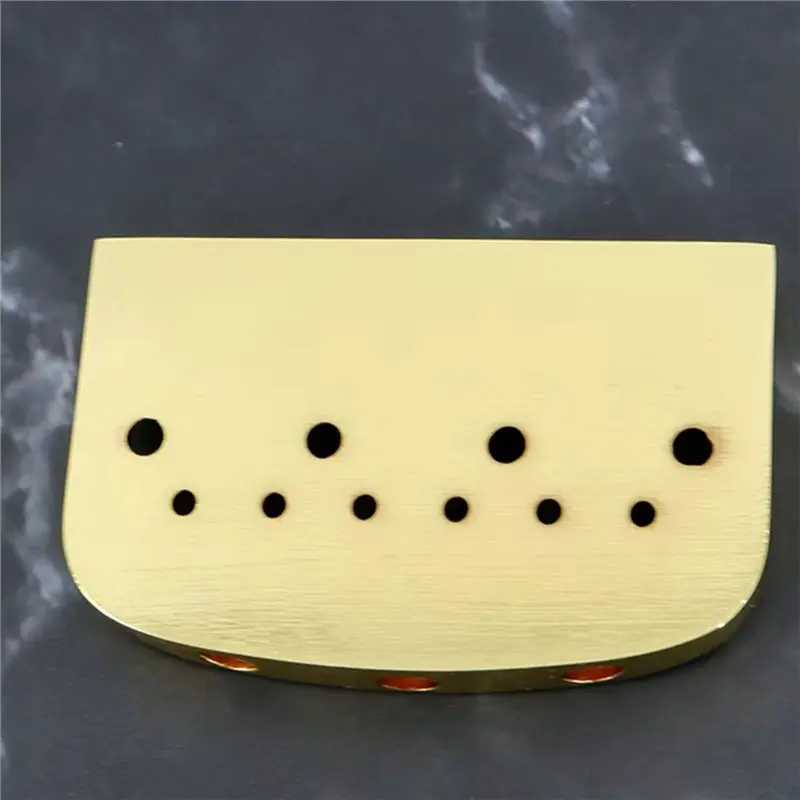 ABHS-Short Vintage Style For TL Electric Guitar Replacement Bridge- Half-Size Design Featuring 3 Brass Saddle Parts