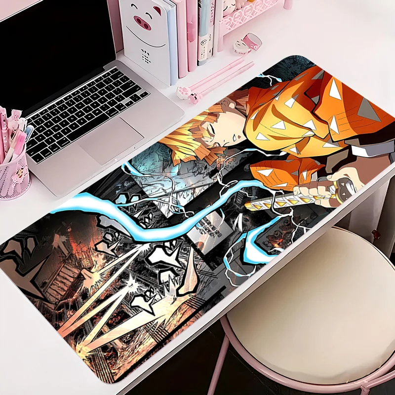 

Mouse Pad Gamer Anti-slip Anime D-demon Slayer Desk Mat Gaming PC Accessories HD Tablet Pad Large Mousepad Extended Keyboard Mat